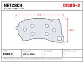 NETZSCH D1899-2 brake pad drawing