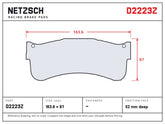 NETZSCH D2223Z brake pad drawing