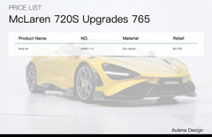 Kit Carrozzeria Prestazionale in Carbonio Secco 765 per McLaren 720