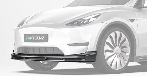 Paktechz Tesla Model Y Carbon Fiber Body Kit - Front Lip