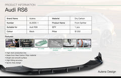 Splitter Delantero Aulena para Audi RS6