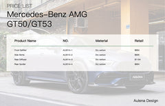 Mercedes-Benz AMG GT50/GT53 Aulena Design dry carbon performance body kit