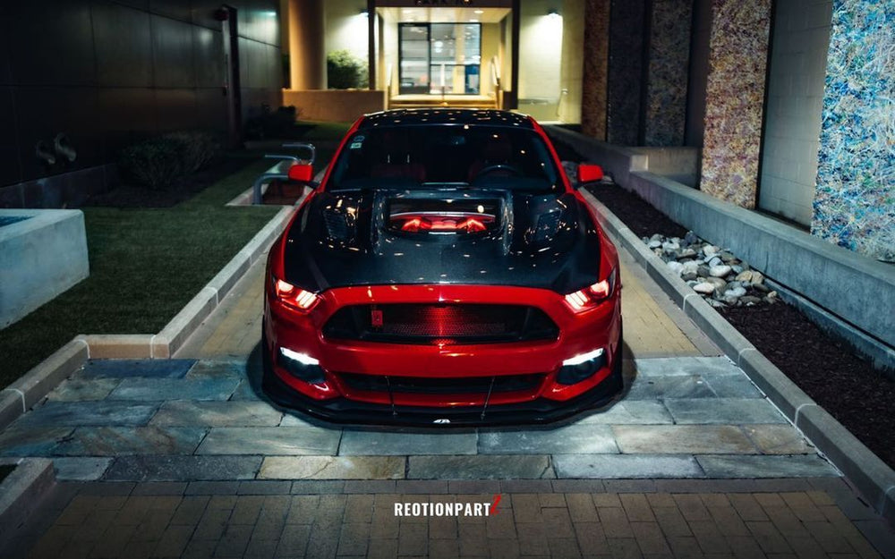 CMST Carbon Fiber Glass Transparent Hood for Ford Mustang S550.1 2015- 2017