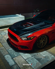 CMST Carbon Fiber Glass Transparent Hood for Ford Mustang S550.1 2015- 2017