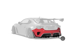 Robot Carbon Fiber Rear Bumper & Diffuser For Toyota 86 Subaru BRZ Scion FR-S