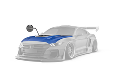 Robot "DAWN & DUSK" Tempered Glass Hood Bonnet For Ford Mustang S550 2015-ON