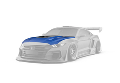 Robot "DAWN & DUSK" Tempered Glass Hood Bonnet For Ford Mustang S550 2015-ON