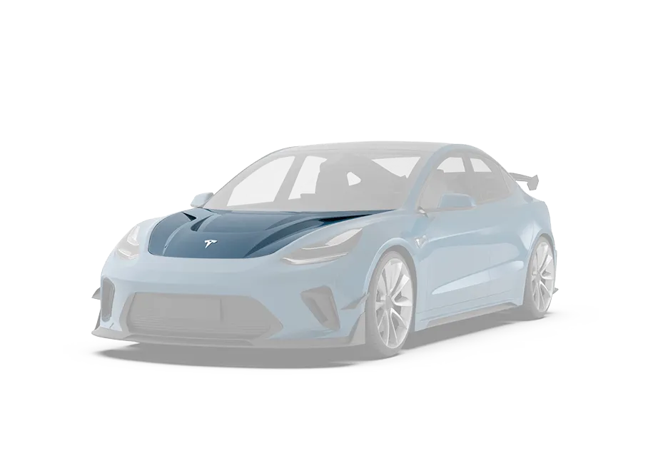 Robot "HACKER" V1 Hood Bonnet For Tesla Model 3
