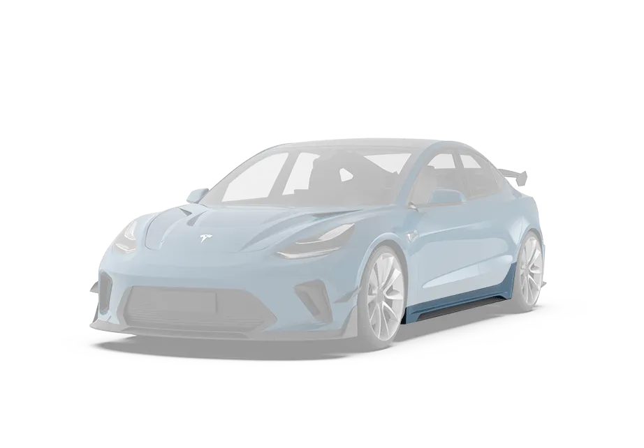 Robot "HACKER" Narrow Body Side Skirts For Tesla Model 3