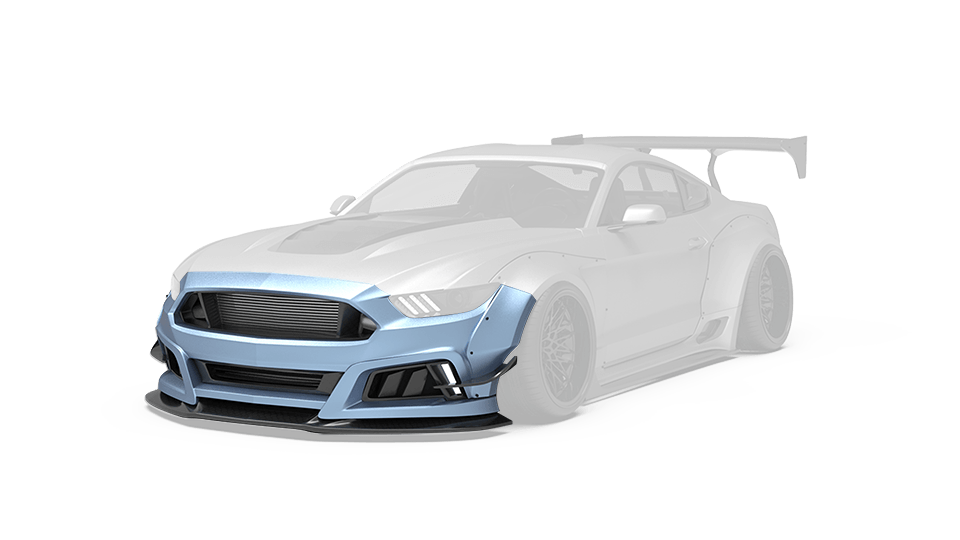 Robot "STORM" Widebody Front Bumper & Lip For Ford Mustang S550.1 S550.2 GT EcoBoost V6