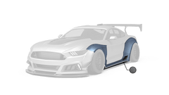 Robot "STORM" Widebody Wheel Arches & Side Skirts For Ford Mustang S550.1 S550.2 GT EcoBoost V6