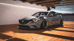 Robot Mazda 6 Front Lip Splitter for OEM Bumper 2014-2019 FRP Carbon Fiber