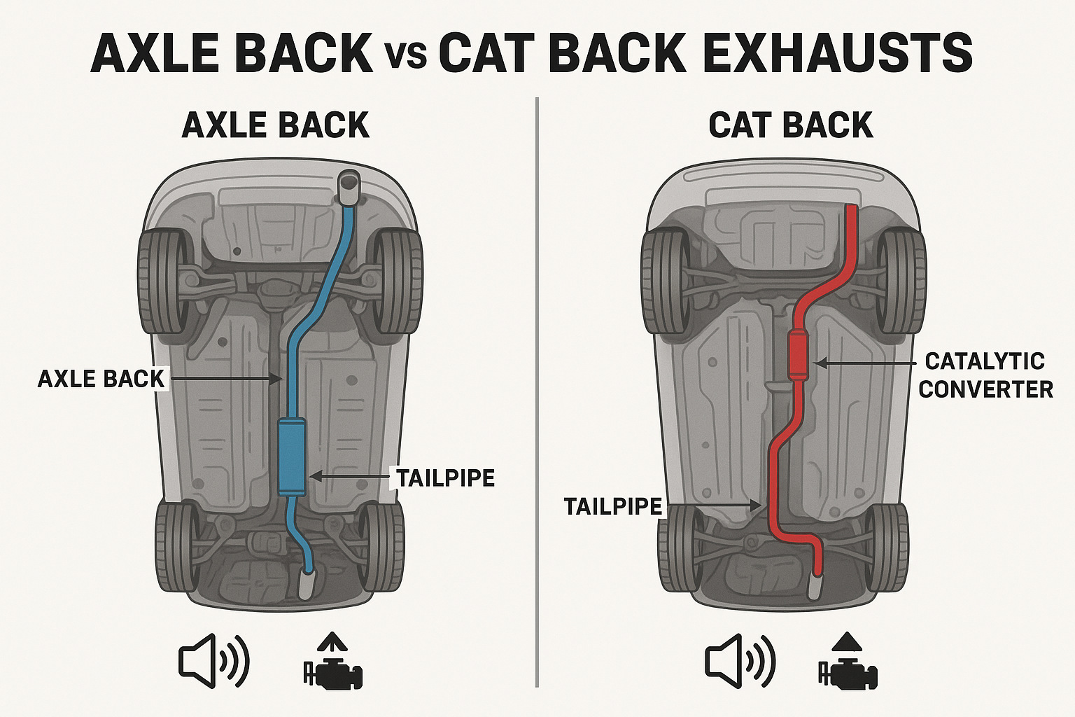 Axle Back vs Cat Back Exhausts: The Complete Performance Guide – AME ...