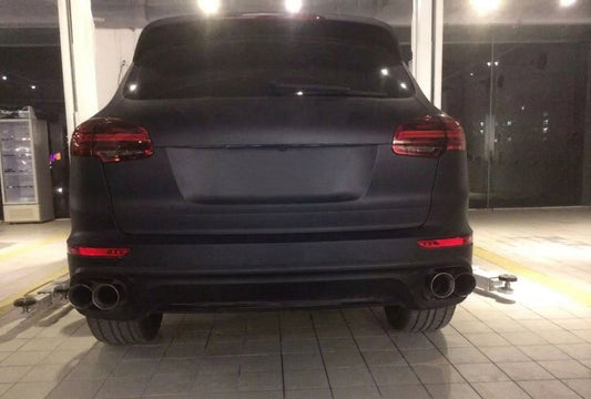 CMST Porsche Cayenne valved exhaust system hero shot