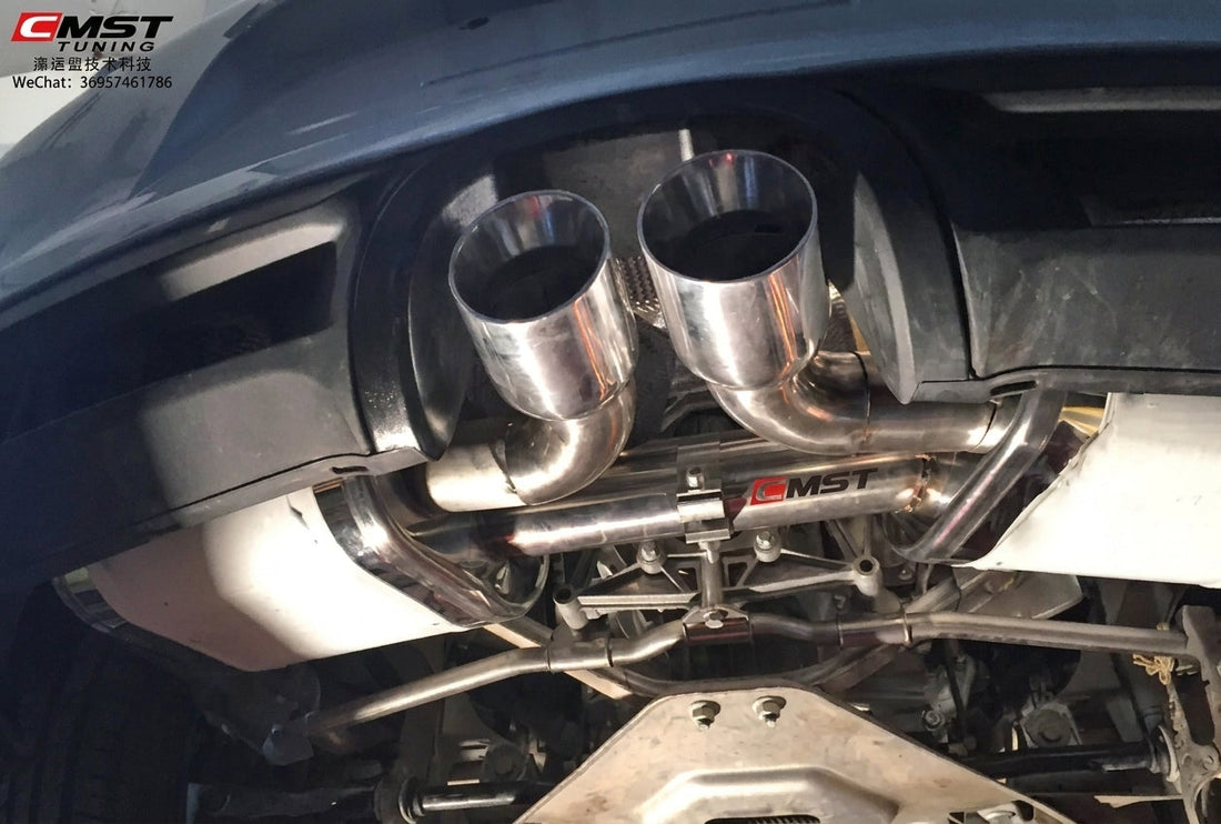 CMST Porsche Boxster valved exhaust system hero shot