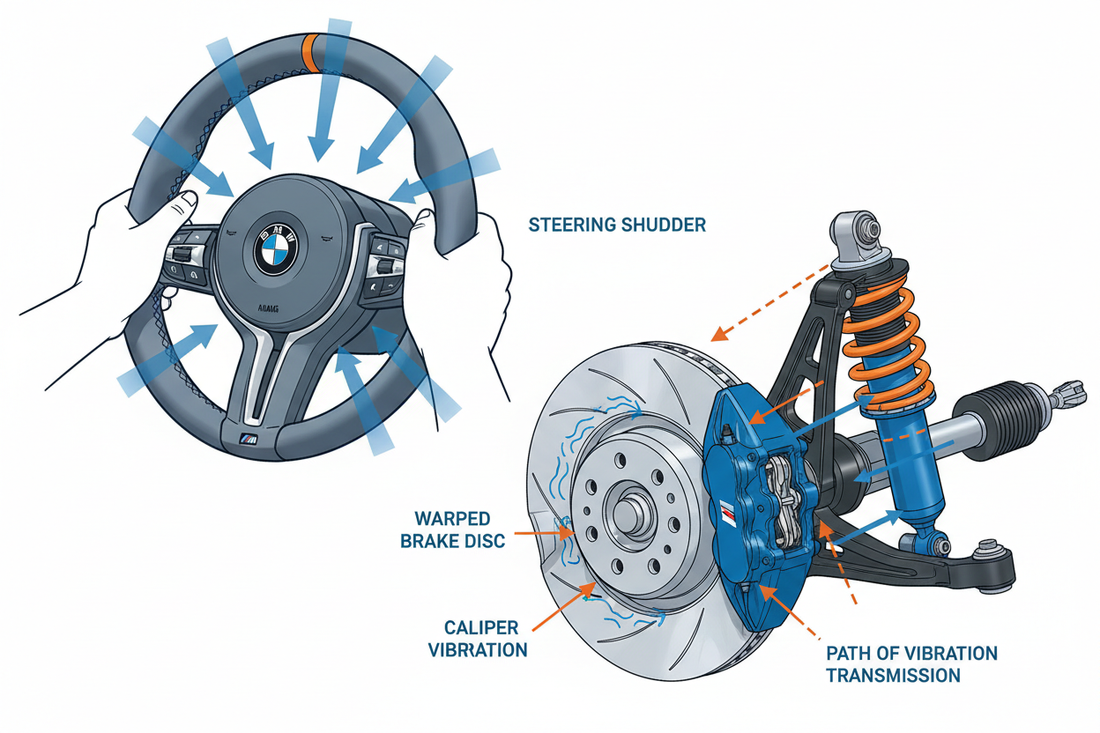 Why Does My Steering Wheel Shake When I Brake? The Ultimate Engineering Guide to Diagnosing Brake Judder