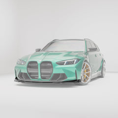 شفة أمامية من ألياف الكربون لسيارة BMW M3 G81