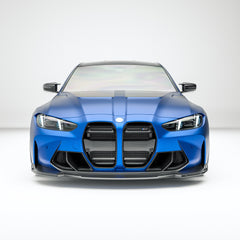 زخرفة أمامية من ألياف الكربون لسيارة BMW M3 G80