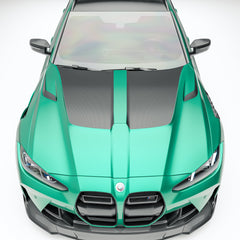 غطاء محرك السيارة من ألياف الكربون لسيارة BMW M3 G81