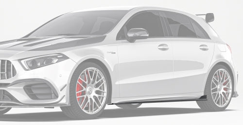 Paktechz Mercedes-Benz A45 W177 Carbon Fiber Body Kit - Side Skirts