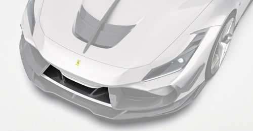 Paktechz Ferrari F8 Tributo/Spider Carbon Fiber Body Kit - Upper Front Lip