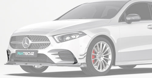 Paktechz Mercedes-Benz A35 W177 Carbon Fiber Body Kit - Front Canards