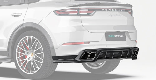 Paktechz Porsche Cayenne 9YA/9YB Carbon Fiber Body Kit - Rear Diffuser