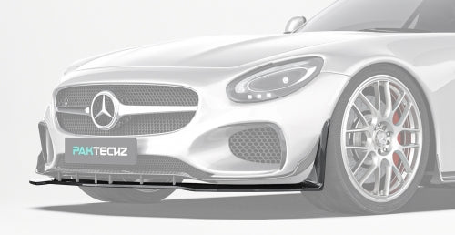 Paktechz Mercedes-Benz AMG GT/GTS C190 Ver.1 Carbon Fiber Body Kit - Lower Front Splitter
