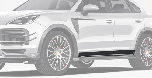 Paktechz Porsche Cayenne 9YA/9YB Carbon Fiber Body Kit - Lower Door Molding