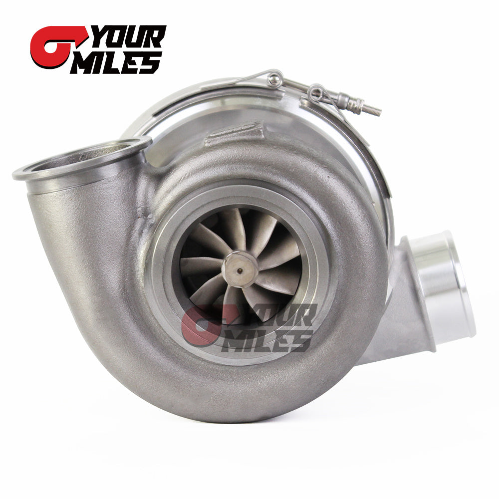 Yourmiles G42-1200 Compact Dual Ball Bearing System TurboCharger Point Milled Wheel T4 1.15/1.25 0.85/1.01/1.15/1.28 Dual V-band Housing