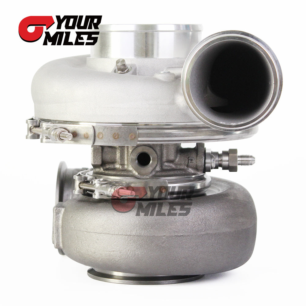 Yourmiles G42-1200 Compact Dual Ball Bearing System TurboCharger Point Milled Wheel T4 1.15/1.25 0.85/1.01/1.15/1.28 Dual V-band Housing