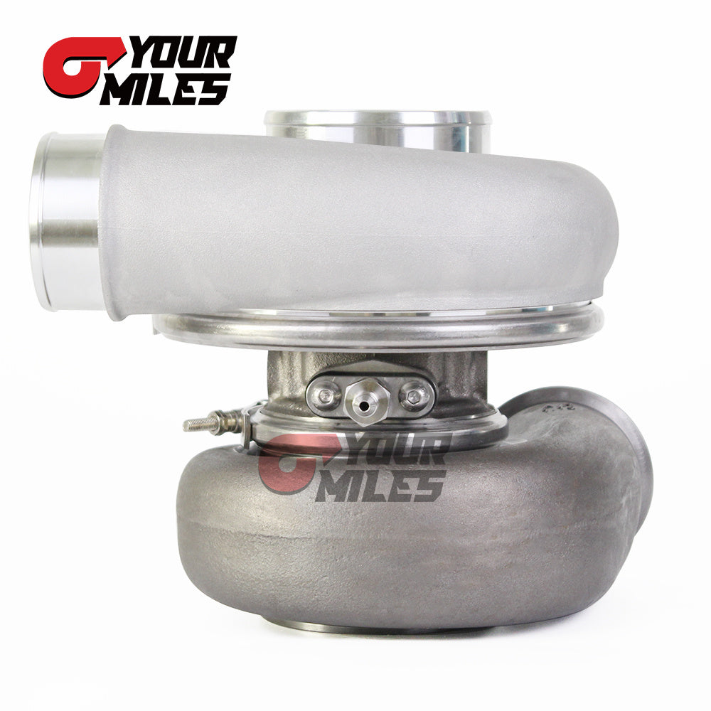 Yourmiles G42-1200 Compact Dual Ball Bearing System TurboCharger Point Milled Wheel T4 1.15/1.25 0.85/1.01/1.15/1.28 Dual V-band Housing