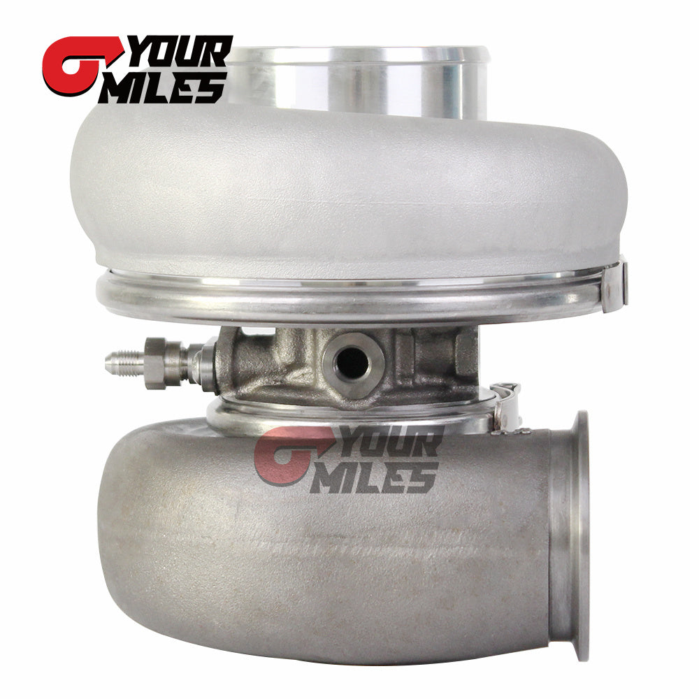 Yourmiles G42-1200 Compact Dual Ball Bearing System TurboCharger Point Milled Wheel T4 1.15/1.25 0.85/1.01/1.15/1.28 Dual V-band Housing