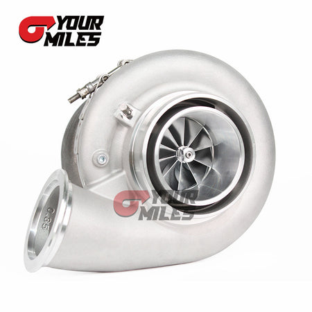 Yourmiles G42-1450 Billet Compressor Wheel Ceramic Dual Ball Bearing TurboCharger T4 1.15/1.25 0.85/1.01/1.15/1.28 Dual V-band Housing