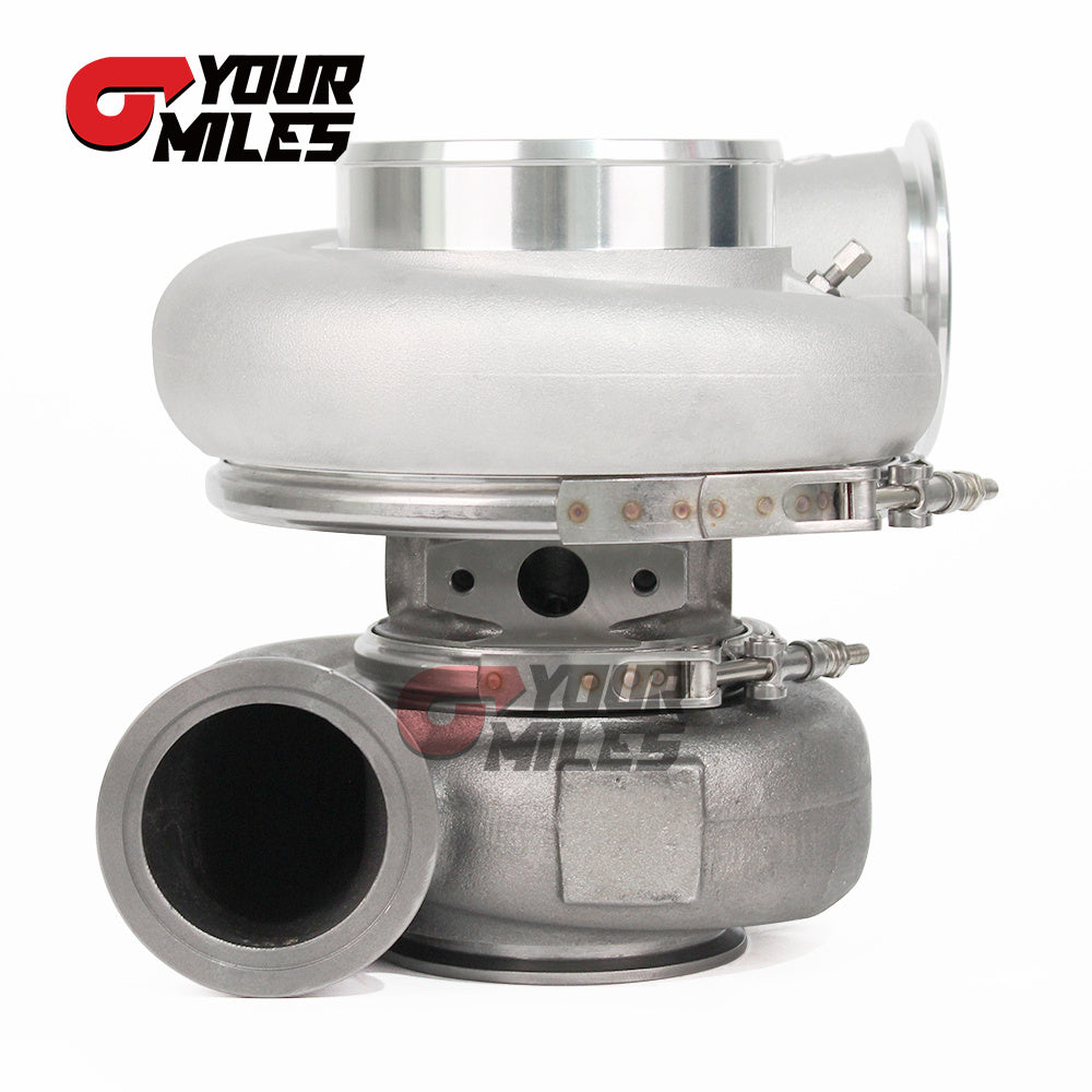 Yourmiles G42-1450 Billet Compressor Wheel Ceramic Dual Ball Bearing TurboCharger T4 1.15/1.25 0.85/1.01/1.15/1.28 Dual V-band Housing