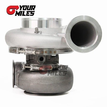 Yourmiles G42-1450 Billet Compressor Wheel Ceramic Dual Ball Bearing TurboCharger T4 1.15/1.25 0.85/1.01/1.15/1.28 Dual V-band Housing