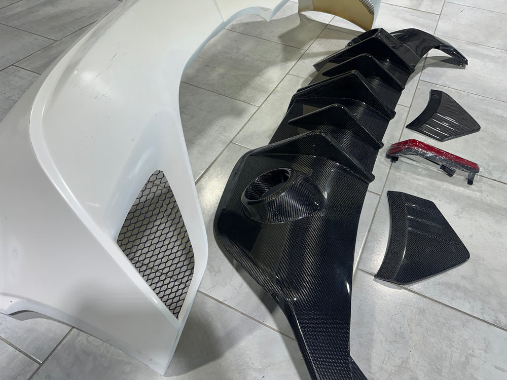 Robot "SHINNING" Narrow Body Rear Bumper & Diffuser For Toyota GR86 Subaru BRZ