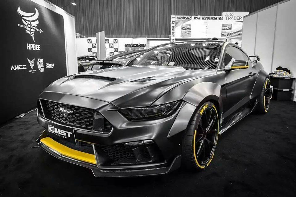 CMST Carbon Fiber Side Skirts for Ford Mustang S550.1 2015- 2017