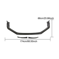 Carbon Fiber 718 Front Lip for Porsche 718 2016-2018 3pcs/set