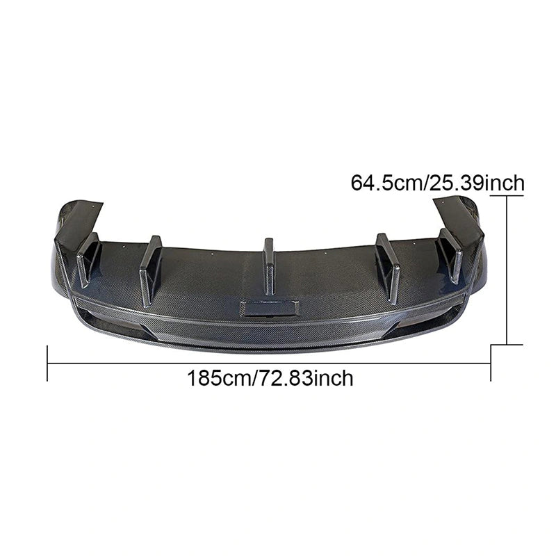 Carbon Fiber Rear Bumper Diffuser for Tesla Model X P90 75D P100 2016-2018 RZ Style