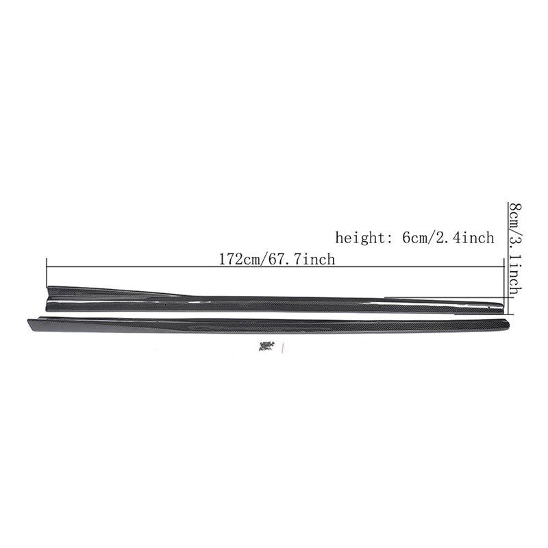 08-11 Audi TT (Normal Edition) JC Carbon Fiber Side Skirt