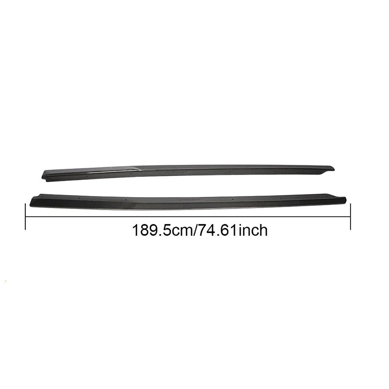 ML-LQ038 2016- 2018 R8 Carbon Fibre Side Skirts Extension for Audi R8 V10 Gen 2