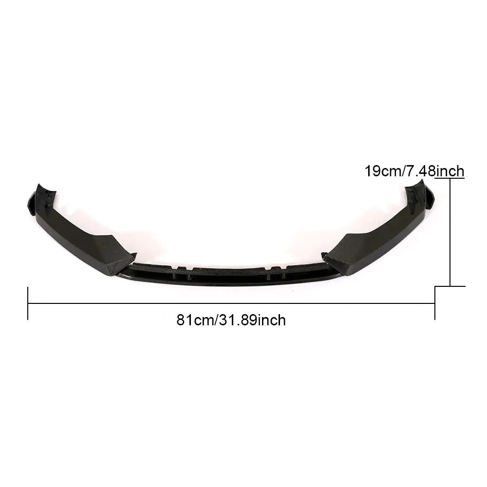 TTRS Carbon Fiber Car Front Bumper Lip Splitter for Audi TTRS MK3 8S 16-18