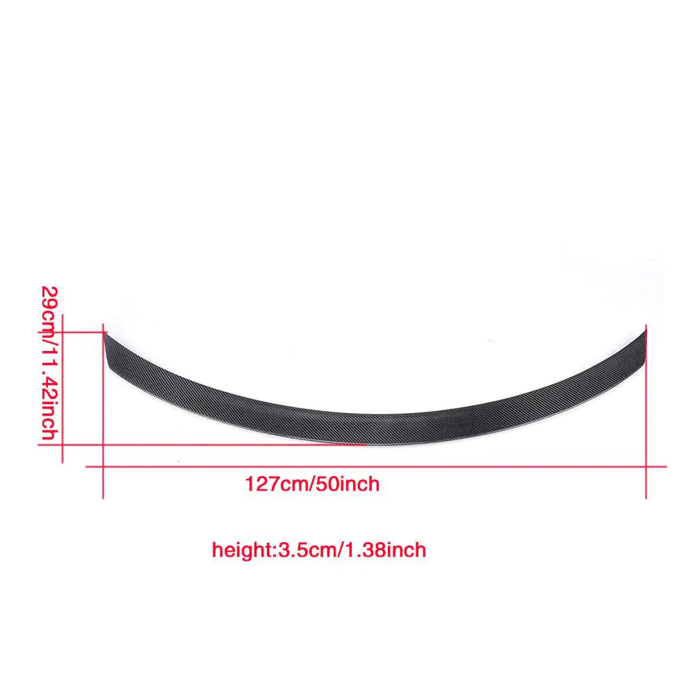 Carbon Fiber Racing Rear Trunk Boot Lip Spoiler Duck Wing for Mercedes-Benz C-class W205 2014 - 2018