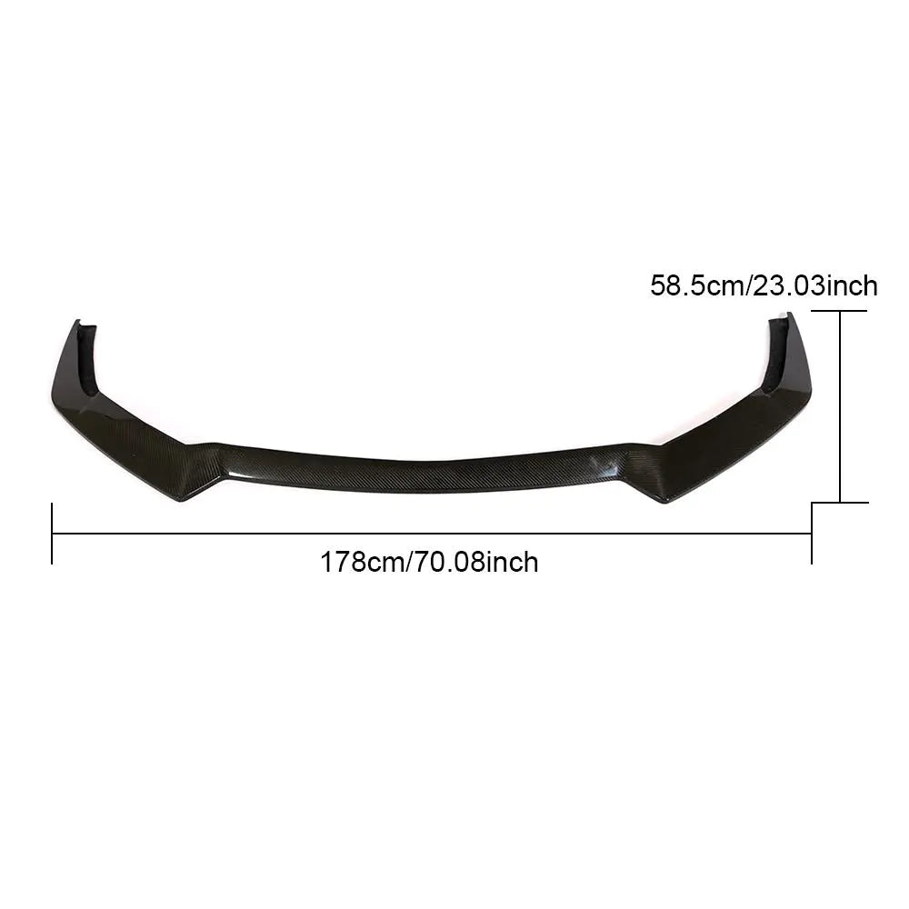 Bumper Lip Spoiler For Ford Mustang 2-Door 2018 2019 Carbon Fiber Front Bumper Apron lip