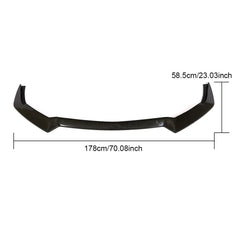 Bumper Lip Spoiler For Ford Mustang 2-Door 2018 2019 Carbon Fiber Front Bumper Apron lip