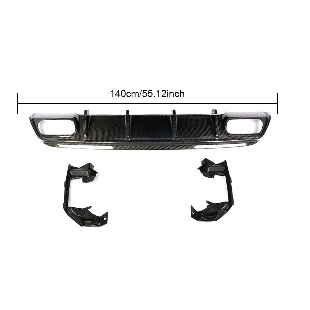 A45 Carbon Fiber Rear Diffuser Spoiler for Mercedes Benz W176 A250 2013 - 2018