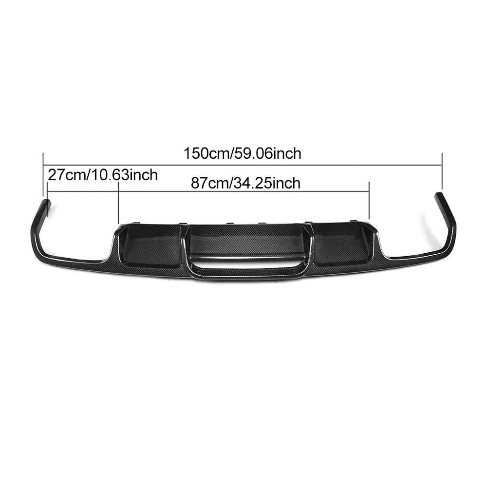 Carbon Fiber / FRP Car Rear Diffuser Lip Bumper Gaurd for CLS-Class Mercedes Benz W218 CLS63 AMG Sedan 4-Door 2015 - 2017