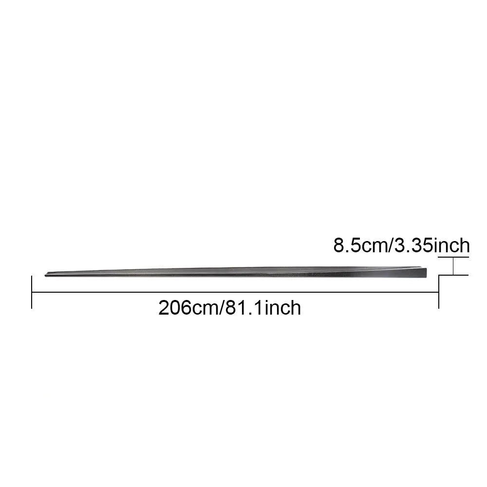 Carbon Fiber E300 Sport Side Skirts Extension for Mercedes Benz C238 E200 E400 E500 2-Door 17-18