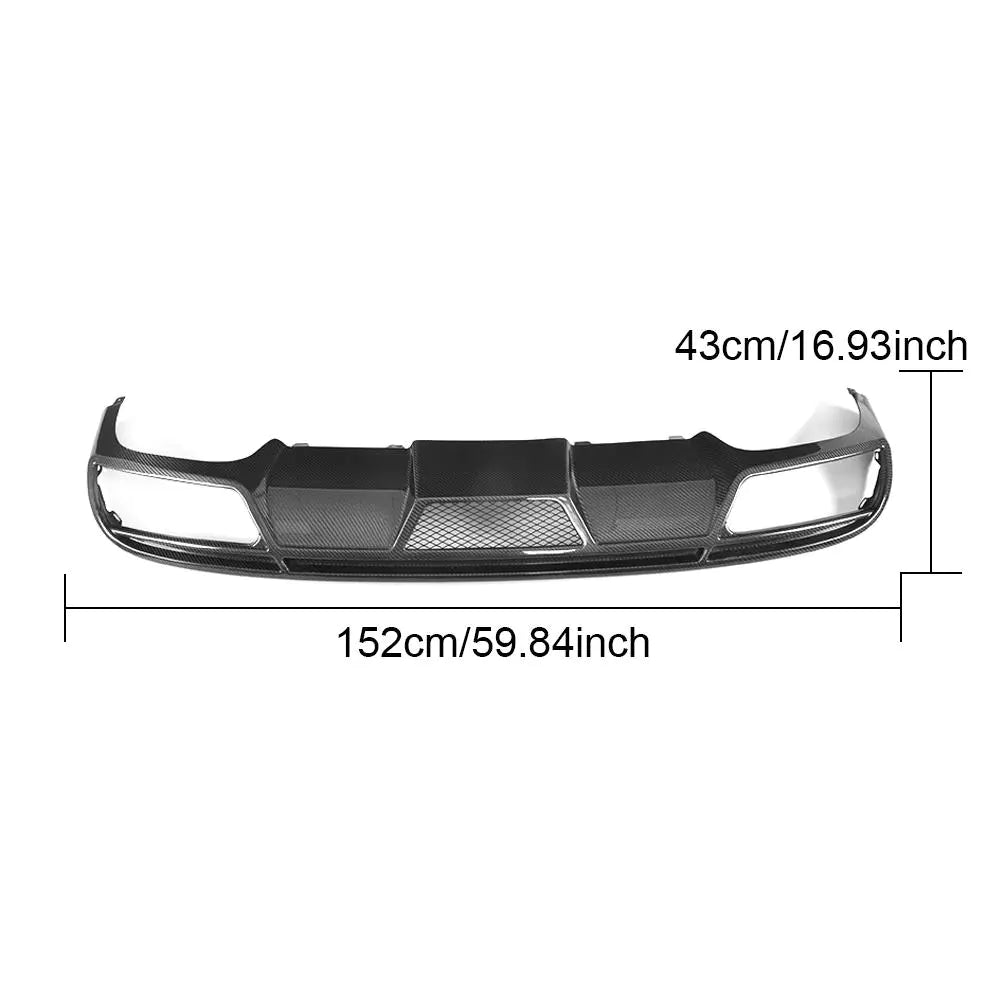 E250 E300 Carbon Fiber Rear Diffuser for Mercedes-Benz E-Class E250 E300 E400 E500 Coupe 2-Door 2016-2018